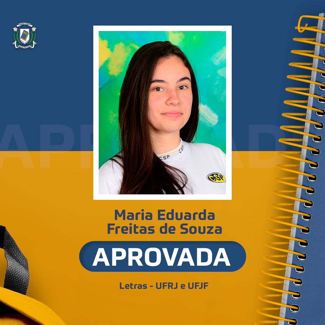 Aprovação Maria Eduarda Freitas de Souza